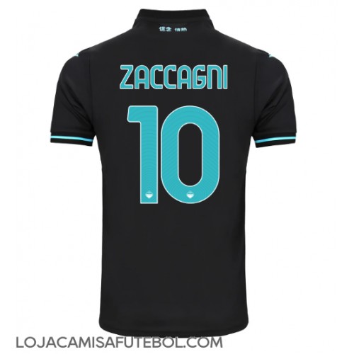 Camisa de Futebol Lazio Mattia Zaccagni #10 Equipamento Alternativo 2024-25 Manga Curta